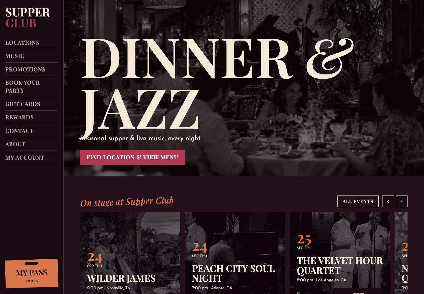 Supper Club — home
