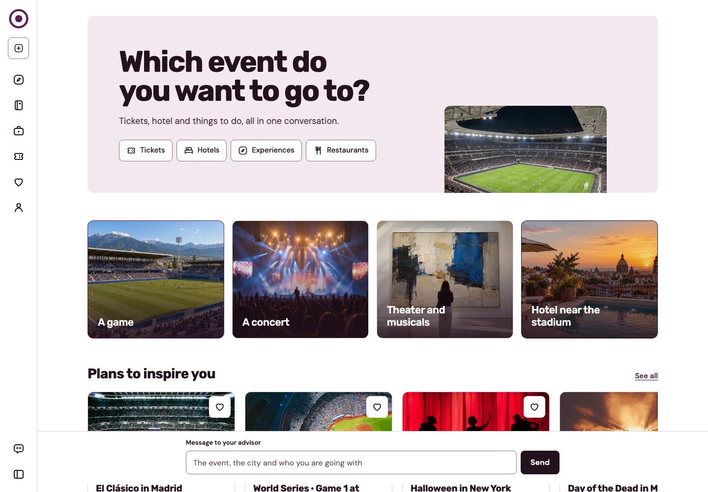 AI Trip Planner — home