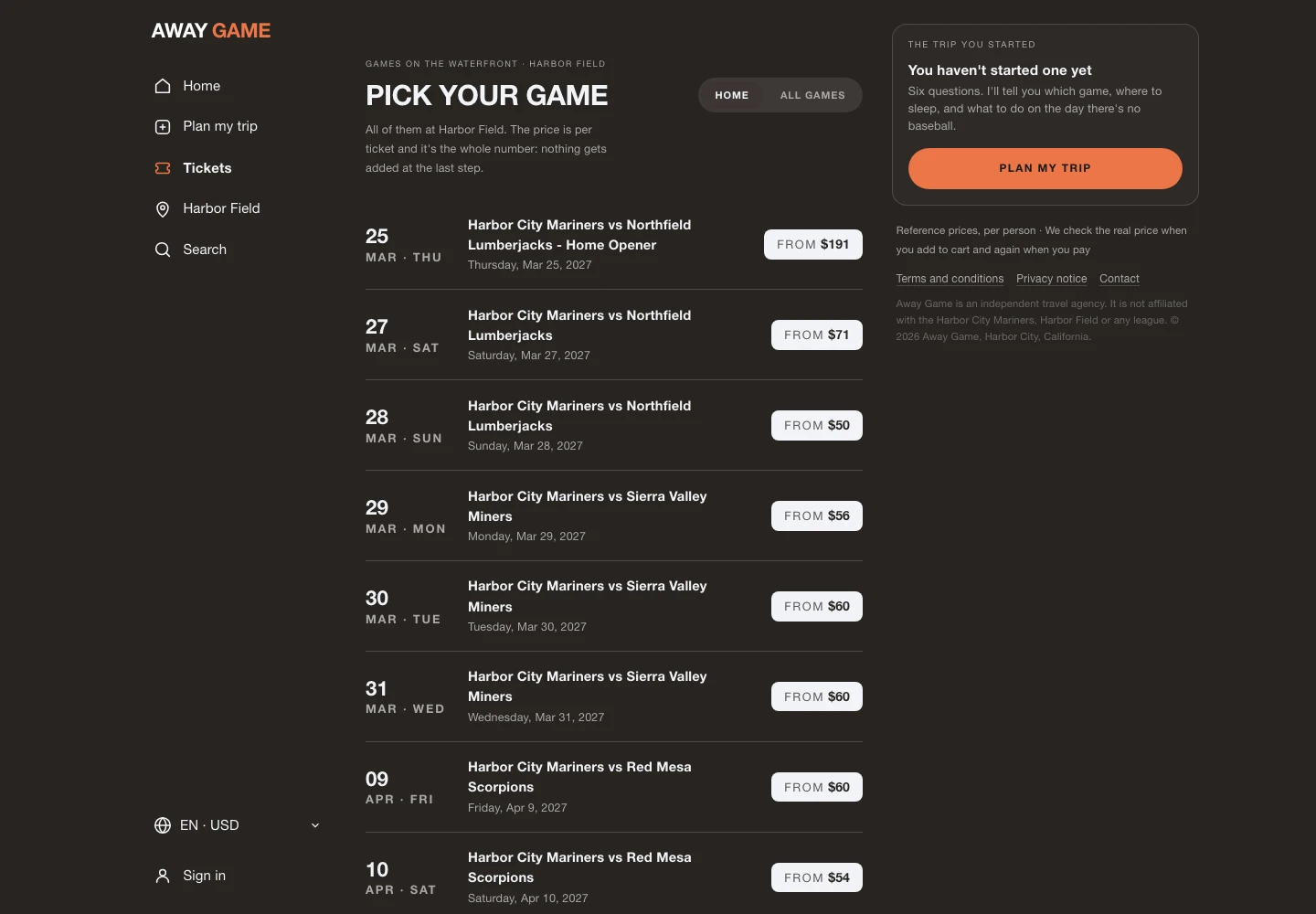 Away Game — games