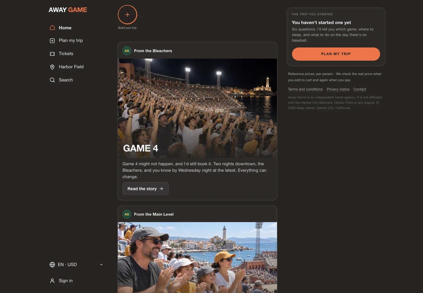 Away Game — home